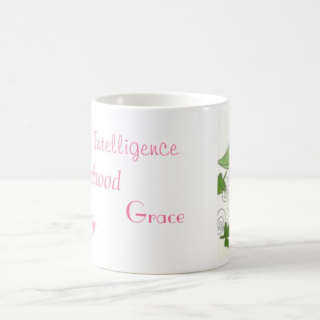 rosa- och gröntmugg kaffemugg (Center)