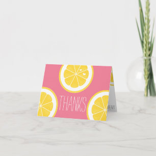 ROSA OCH GUL CITRON HJÄRTA FRÖ TACK KORT