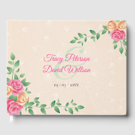 Rosa och Gul ros utandning Gästböcker