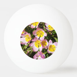 Rosa och Gula blommor Pingisboll