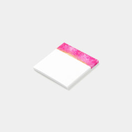 Rosa och guld Abstrakt konstnoteringar Post-it Block