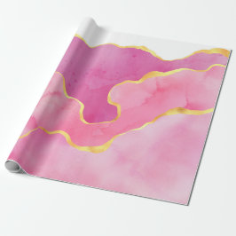 Rosa och guld Agat Presentpapper