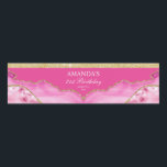 Rosa och guld Agate Marmor Vattenflaska Etikett<br><div class="desc">Denna Rosa och guld Agate Marmor Vattenflaska Etikett är designad med en glamourös händelse i åtanke . 
Du kan anpassa denna inbjudan för alla evenemang.  Perfekt för födelsedagar,  möhippa,  shower och mer!</div>