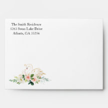 Rosa och Guld Blommigt Svan babyskor