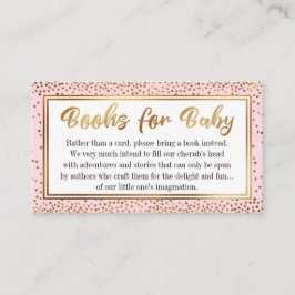 Rosa och Guld Confetti Bok, ansökan om införande a Tilläggskort