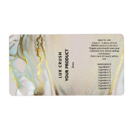 Rosa och Guld-etiketter för droppsten Bläck Flaska Fraktsedel