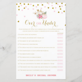 Rosa och Guld Fall Möhippa Game, Pumpkin