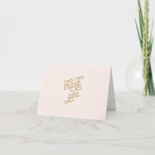 rosa och guld flamingo tack vare ditt kort