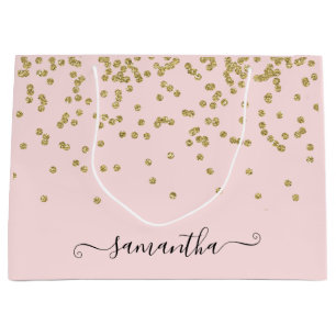 Rosa och Guld Glitter