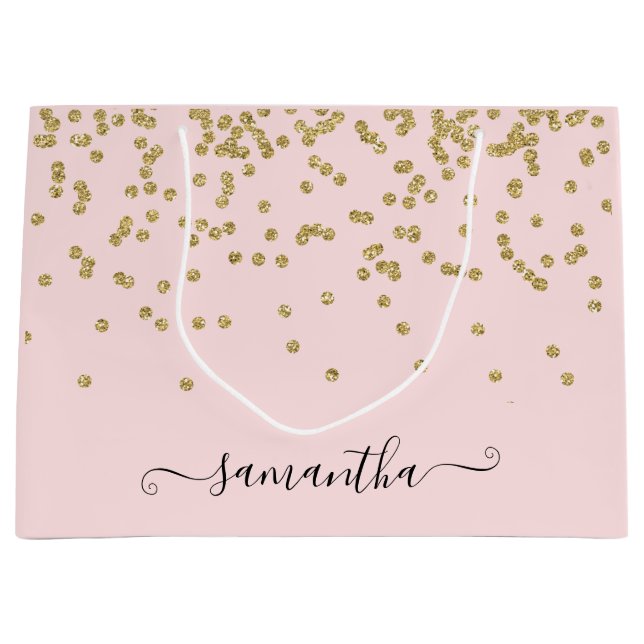 Rosa och Guld Glitter (Framsidan)