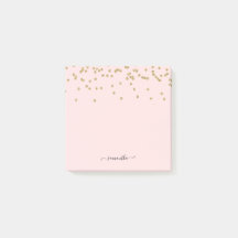 Rosa och Guld Glitter