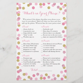 Rosa och Guld Glitter Vad är i ditt Mobila spel?