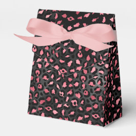 Rosa och guld leopard serie design 14 presentaskar