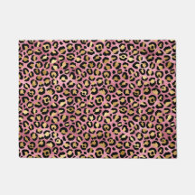 Rosa och guld leopard serie design 15