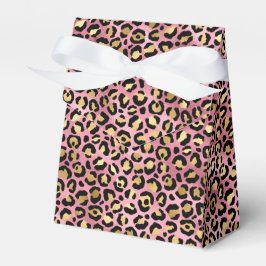 Rosa och guld leopard serie design 15 presentaskar