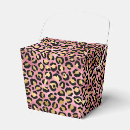 Rosa och Guld Leopard Serie Design 15  Presentaskar