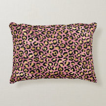 Rosa och guld leopard serie design 15