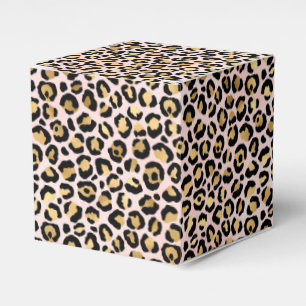 Rosa och Guld Leopard Series Design 12 Presentaskar
