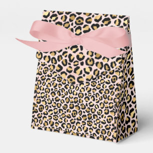 Rosa och Guld Leopard Series Design 12  Presentaskar
