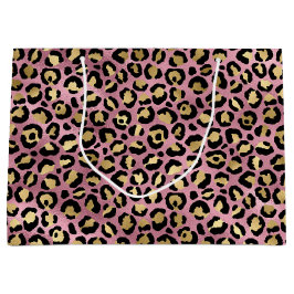 Rosa och guld leopardmönster