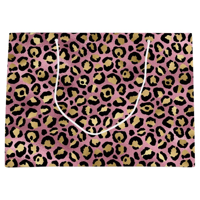 Rosa och guld leopardmönster (Framsidan)