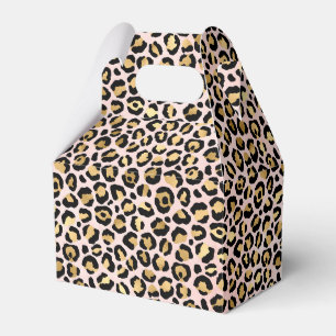 Rosa och Guld Leopardseriens utformning 12 Presentaskar