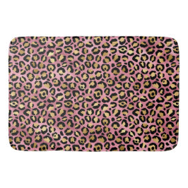 Rosa och Guld Leopardseriens utformning 15 Badrumsmatta