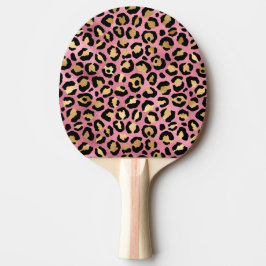 Rosa och Guld Leopardseriens utformning 15 Pingisracket