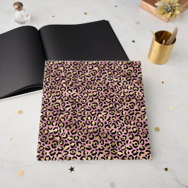 Rosa och guld leopardtryck gästböcker