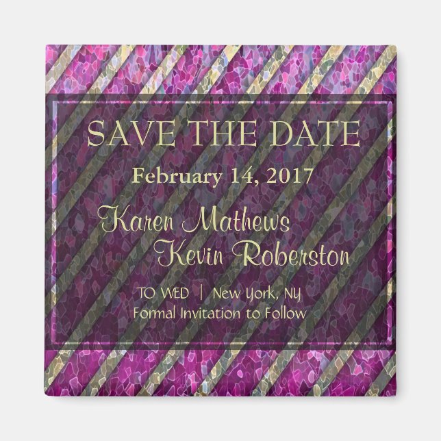 Rosa och Guld Magnet (Framsidan)