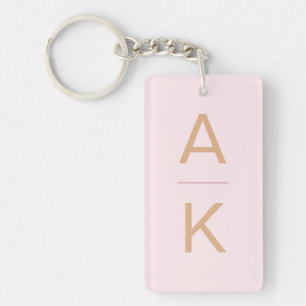  rosa och guld moderna personlig monogram