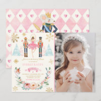 Rosa och Guld Nutcracker Birthday Sugar Plum Fairy
