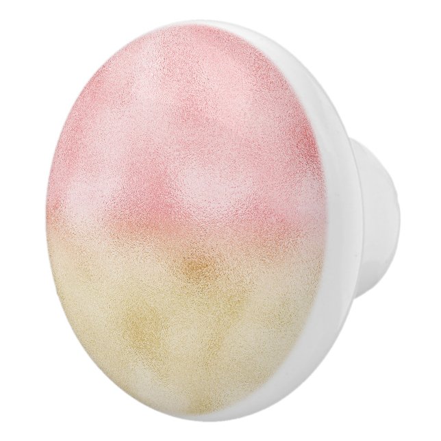 Rosa och Guld Ombre Foil Knopp (Höger)