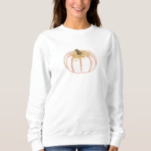 Rosa och Guld Pumpkin Sweatshirt