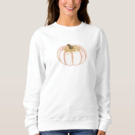 Rosa och Guld Pumpkin Sweatshirt T Shirt
