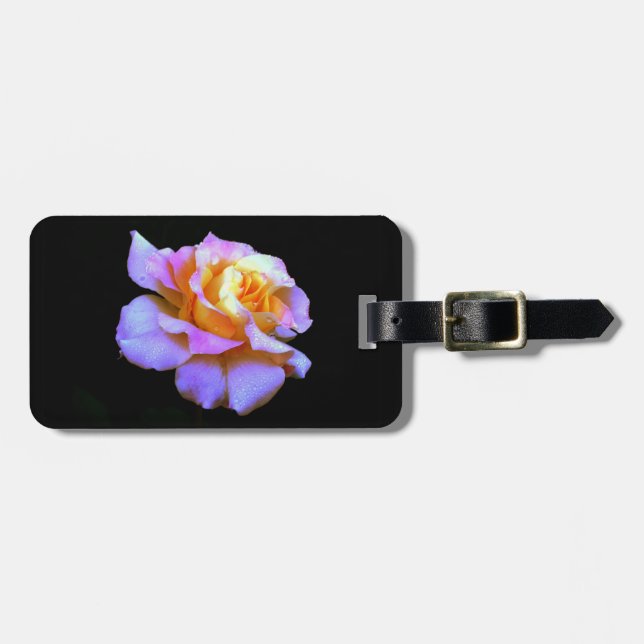 Rosa och Guld-Ro-bagagemärkning Bagagebricka (Horisontell Framsida)