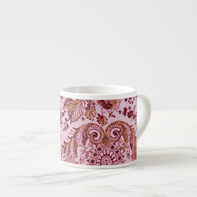 Rosa och Guld Snöre Espressomugg (Framsida höger)