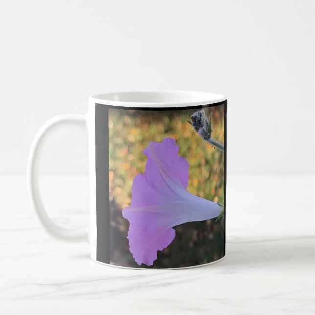 Rosa och guldglänsande praktgloria kaffemugg (Vänster)