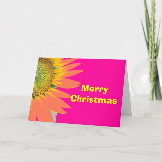 Rosa och Gult av Bright God jul Helgkort (Framsida)