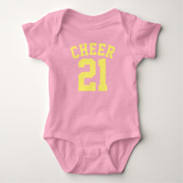Rosa och Gult Baby | Sports Jersey Design Tee Shirt