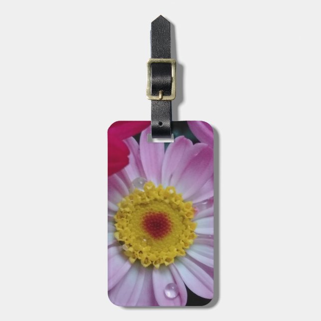 Rosa och gult bagagebricka (Vertikal Framsida)