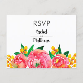 Rosa och Gult Blommigt OSA efter kort