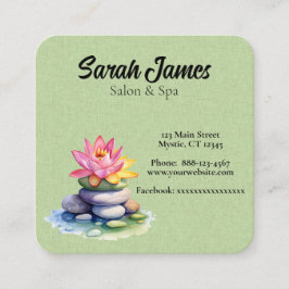 Rosa- och gult-blommor på stenar