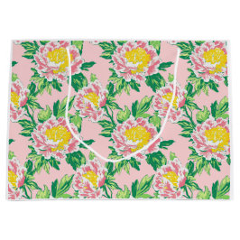 Rosa och Gult Chinoiserie Blommigt