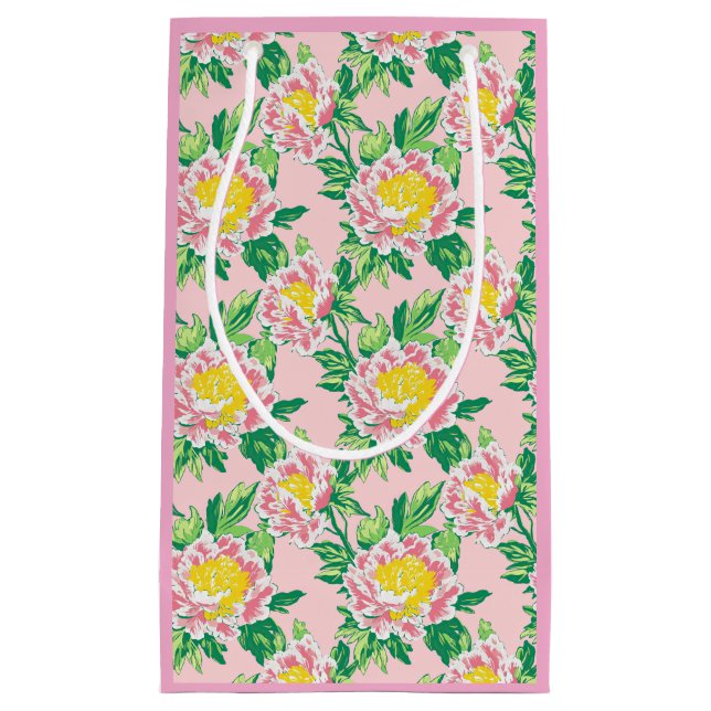 Rosa och Gult Chinoiserie Blommigt (Framsidan)