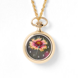 Rosa och Gult Desert-Daisy Armbandsur