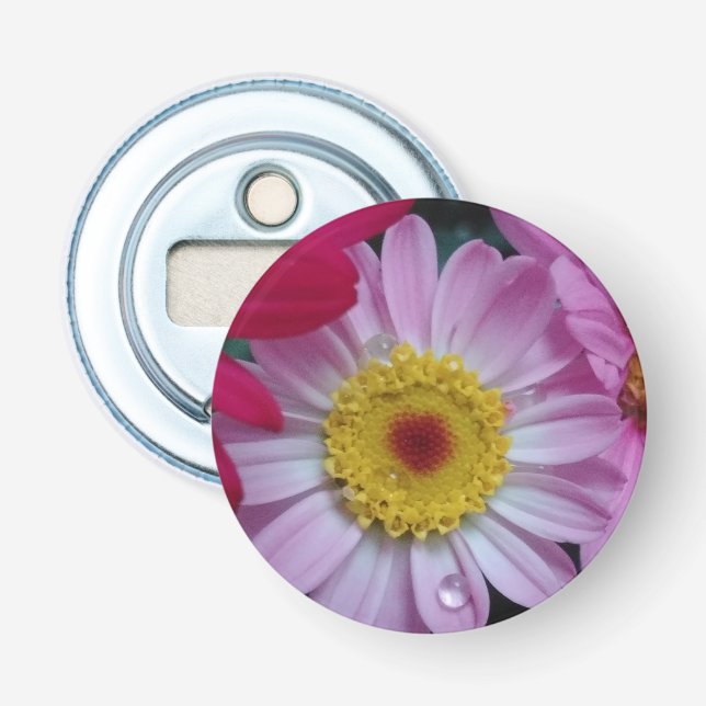 Rosa och gult flasköppnare (Framsidan)