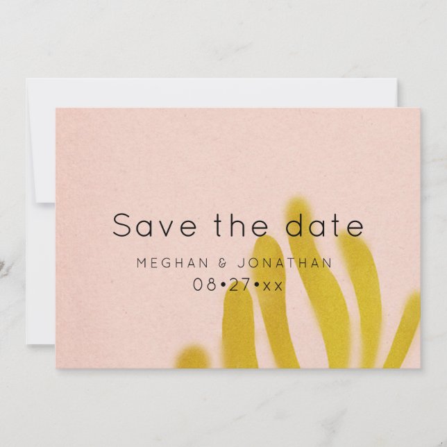 Rosa och gult | Foto Spara Datumet (Framsida)