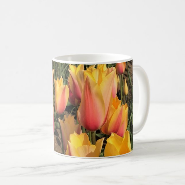 Rosa och Gult Kaffemugg (Framsida höger)