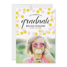 Rosa och Gult, konfetti-punkter Foto Studenten